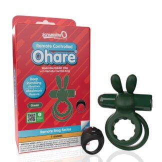 Screaming O Ohare Remote Controlled Vibrating Ring  - Green