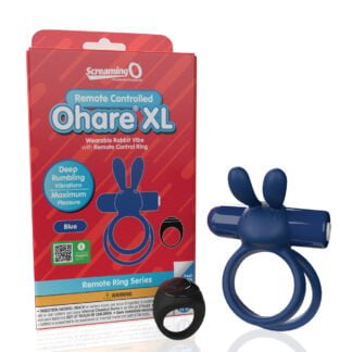 Screaming O Ohare Remote Controlled Vibrating Ring - XL Blue