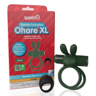 Screaming O Ohare Remote Controlled Vibrating Ring - XL Green