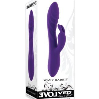 Evolved Wavy Rabbit Vibrator - Purple