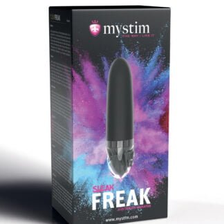 Mystim Sleak Freak eStim Straight Vibrator - Black