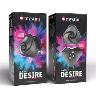 Mystim Hearts Desire eStim Layon Vibrator - Black