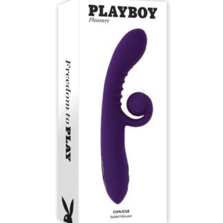 Playboy Pleasure Curlicue Rabbit Vibrator - Acai