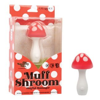 Naughty Bits Muff Shroom Playful Massager - Red/White