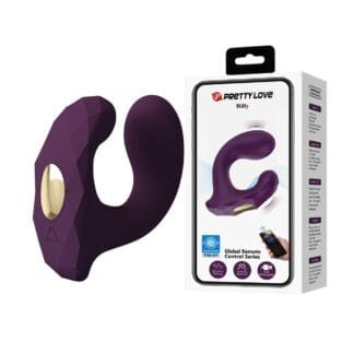 Pretty Love Billy Vibrating Dual Stimulator - Purple