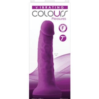 Colours Pleasures 7" Vibrating Dong - Purple