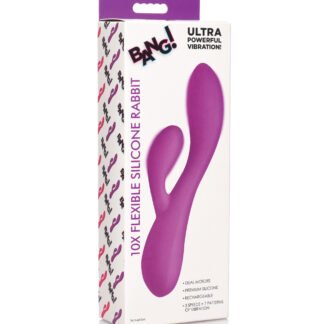 Bang! 10X Flexible Silicone Rabbit - Purple