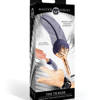 Master Series The Tickler Vibrating Silicone Feather Tickler